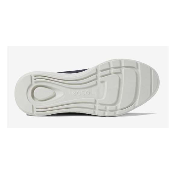 Ecco Men's ATH-1FM Luxe Lace Up Leather Sneaker Comfort Shoe White Black 47 - Picture 8 of 9